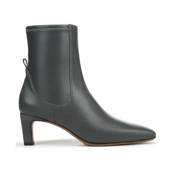 MSRP $175 Franco Sarto Size 8 Women's Tarrin Square Toe Zip Short Boots Blue - Picture 3 of 5